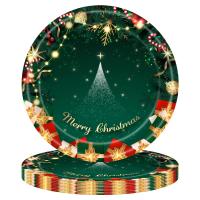 Juego De Juego De Mesa Desechable Para Fiesta De Navidad 2024 Decoración Para Hogar Suministros De Navidad Vaso Y Platos Para Año Nuevo - details 2