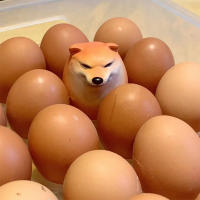 Decoración Creativa De Shiba Inu En Forma De Huevo Realista Para Escritorio PVC Regalos Divertidos De Navidad Para Oficinas Y Hogares - details 0