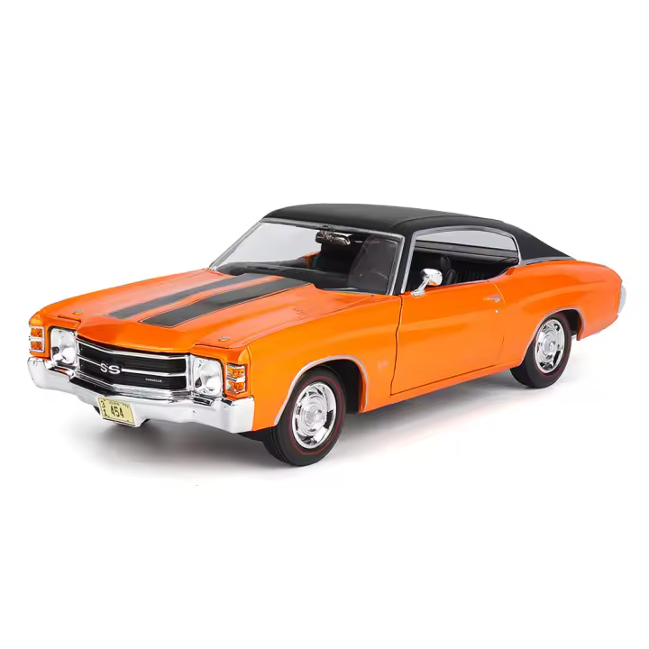 Maisto 1:18 Chevrolet Chevelle SS 454 Sport Coupe De 1971 Modelo Retro De Colección Decoración De Coche Clásico Regalo Sin Batería Material De Aleación - 1