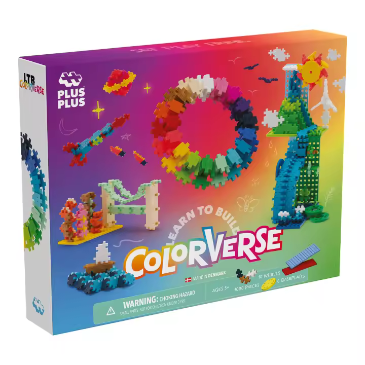 Plus Plus - Learn To Build Colorverse 1000 Piezas - Rompecabezas Niños 5 Años - 1
