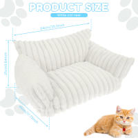 Sofá Para Gatos Y Perros Cama De Invierno Caliente Muebles De Lujo Fácil De Lavarse Y Retirar Funda Removible Para Pequeños Y Medianos Mascotas - details 1