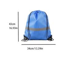 Nueva Mochila De Nylon Con Cordón Ruched Gran Capacidad Para Deportes Y Fitness Mochila Escolar De Hombro Unisex - details 1