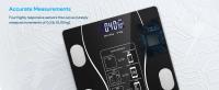 Báscula De Composición Corporal Digital LED Con Pantalla Y APP Inteligente Recargable Por USB Para Medición Del Porcentaje De Grasa Corporal - details 1