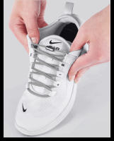 1 Par De Cordones Elásticos Para Zapatos Redondos De Metal Sin Nueces Para Mujeres Y Hombres Accesorios De Lazos Para Zapatillas - details 5