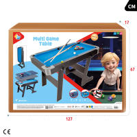 COLORBABY - Mesa multijuegos plegable, billar y ping pong, medidas 120x61x73 cm, fabricada de madera resistente, incluye 2 tacos, 16 bolas, 1 tiza, 1 cepillo, 1 triángulo, 2 palas, 1 red y 3 pelotas, para 2-4 jugadores, recomendado a partir de 6 años - details 6