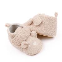 Zapatillas De Otoño Invierno Para Bebé Recién Nacido Lindo Oso De Dibujos Animados Antideslizantes Primera Caminata Niño Y Niña 0-12M Material Superior De Tela Cierre De Correas - details 9