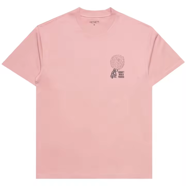 Camiseta de Manga Corta Carhartt WIP Chrysanthemum para hombre en color rosa - 1