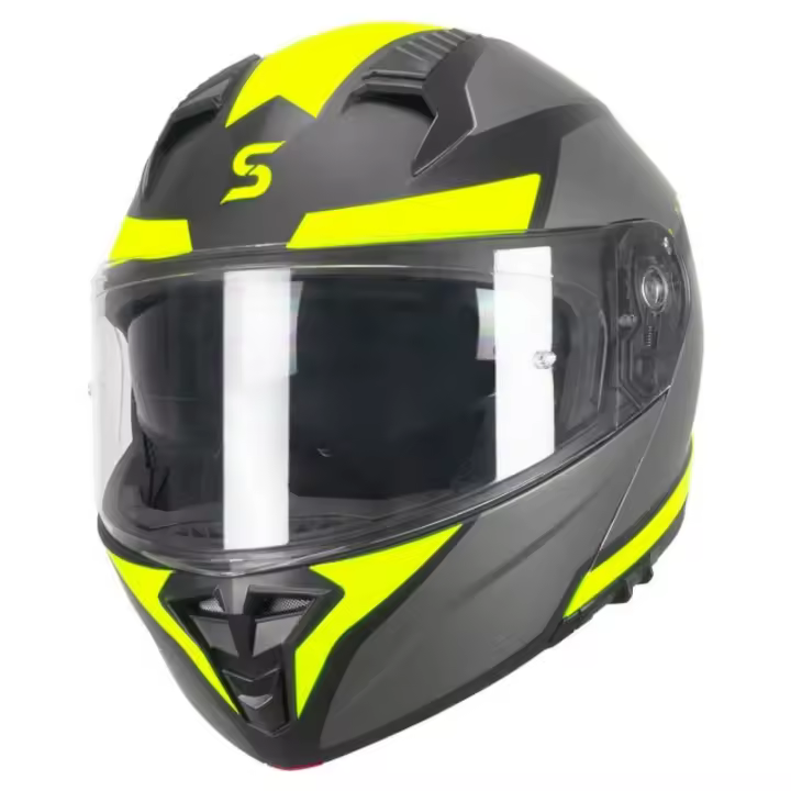 CASCO MODULAR SKA-P 5THG FALCON SPORT NERO GIALLO TALLA L - 1