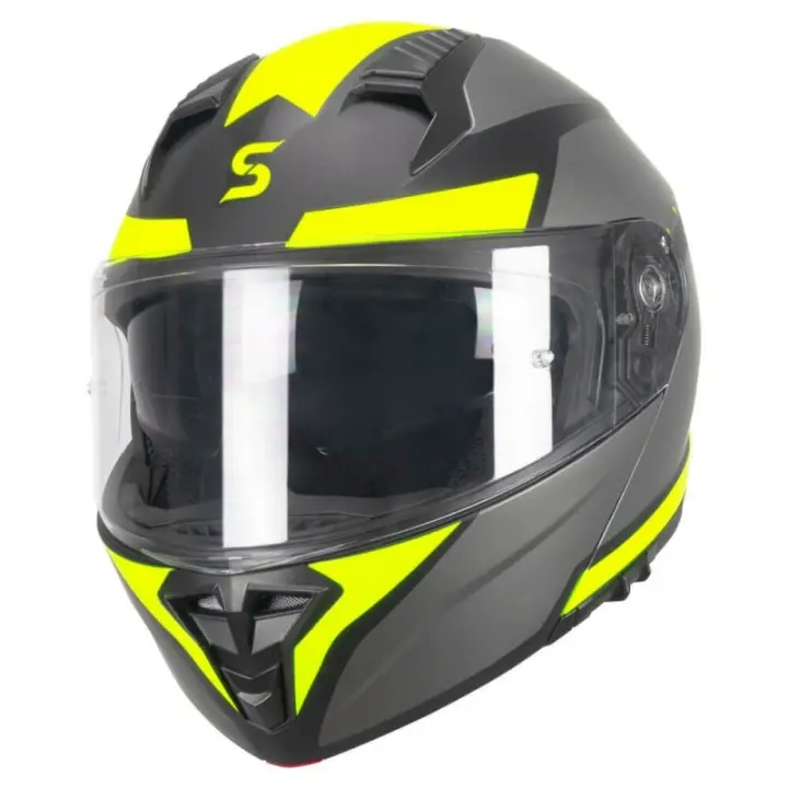 CASCO MODULAR SKA-P 5THG FALCON SPORT NERO GIALLO TALLA L - 1