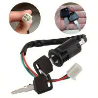 Interruptor De Ignición Universal Para Motocicleta Con Llave Y Cable Accesorios Para ATV Moto Bloqueo De Puertas Motorbike Start Switch 12V ABS - details 1