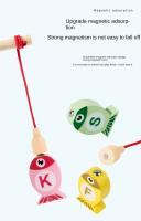 Juego De Pesca De Madera Para Niños Juguete Educativo Temprano Alfabeto Numérico Juego Interactivo Regalo Para Niños - details 6