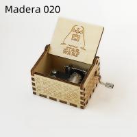 Caja de música manual de madera, con tallado retro (o talla antigua) - Regalo de cumpleaños con impresión a color - details 36