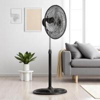 Ventilador de Pie 45 cm 60W 3 Velocidades Oscilante | Aspas de Aluminio | Altura Ajustable hasta 170 cm  - Gerimport - details 0