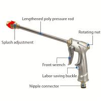 Pistola De Agua Para Lavar Coche Y Jardín Con Boquilla De Cobre Puro Alta Presión Espuma Metálica Para Ducha Y Riego - details 4