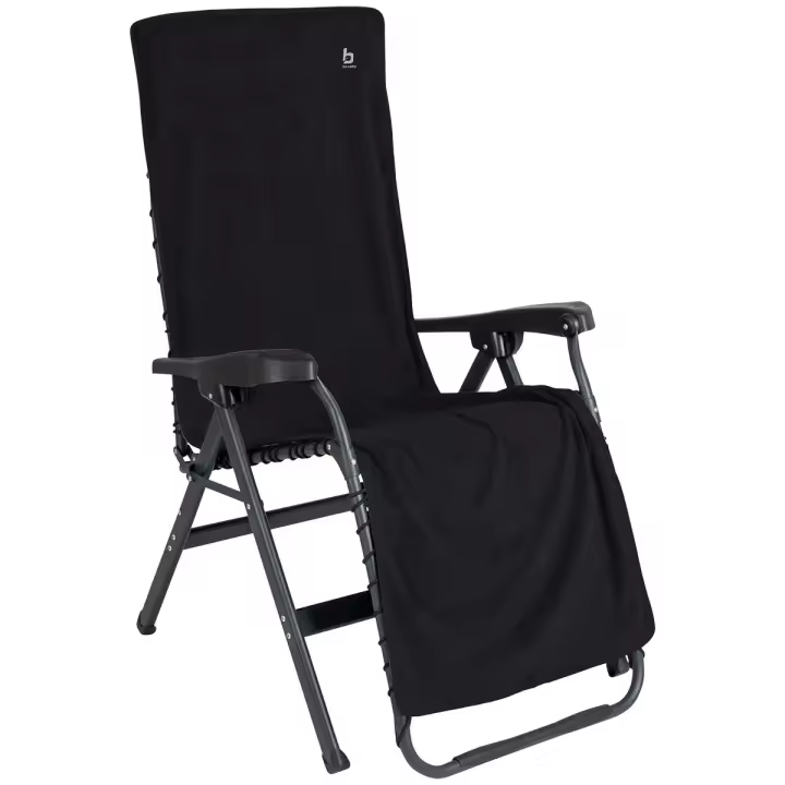Bo-Camp - Toalla para silla L - Universal - Tejido de rizo - Antracita - 1
