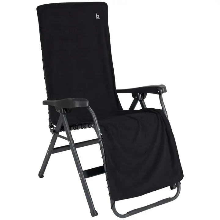 Bo-Camp - Toalla para silla L - Universal - Tejido de rizo - Antracita - 1
