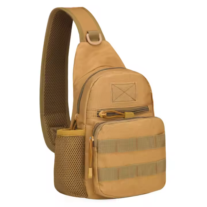 Bolsa De Hombro Táctica Al Aire Libre Para Hombres Y Mujeres Bolsa De Pecho Para Deportes Y Viajes Caza Camping Pesca Molle - 1