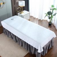 Sábanas De Belleza Para Salón De Cosméticos Y Masajes Tratamiento SPA Sábanas Suaves Para Mesa De Cama Con Agujero Material Poliéster/Celulosa Impresión De Plantas Para Adultos - details 2