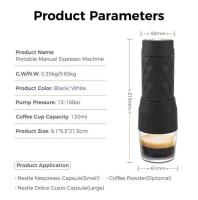 Espresso mini Cápsula de presión de la mano del Hogar portátil al Aire Libre máquina de Café del coche - details 6