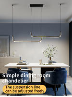 Modernas Candelabros De Aluminio Lámparas Colgantes LED Para Comedor Dormitorio Estudio Sala De Estar Iluminación Doméstica - details 0