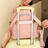 Mochila de tela de nailon de otoño, nueva mochila de ocio de color sólido a la moda, bolsa de viaje de pequeña capacidad - details 16