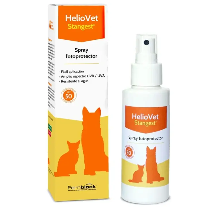 HelioVet protector solar para perros y gatos en formato spray de 80 ml STANGEST - 1