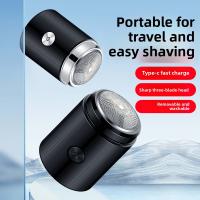 Afeitadora Eléctrica Para Hombres Recargable Por Tipo-C Mini Portátil Inteligente Para Viajes De Negocios Cuchilla De Acero Inoxidable - details 0