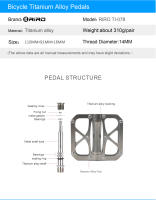 Pedales De Bicicleta RIRO De Aluminio De Aleación Con 3 Rodamientos Antideslizantes Ultraligeros Y Gran Almohadilla Universal Tornillo De 14 Mm Para MTB Y Carretera - details 9