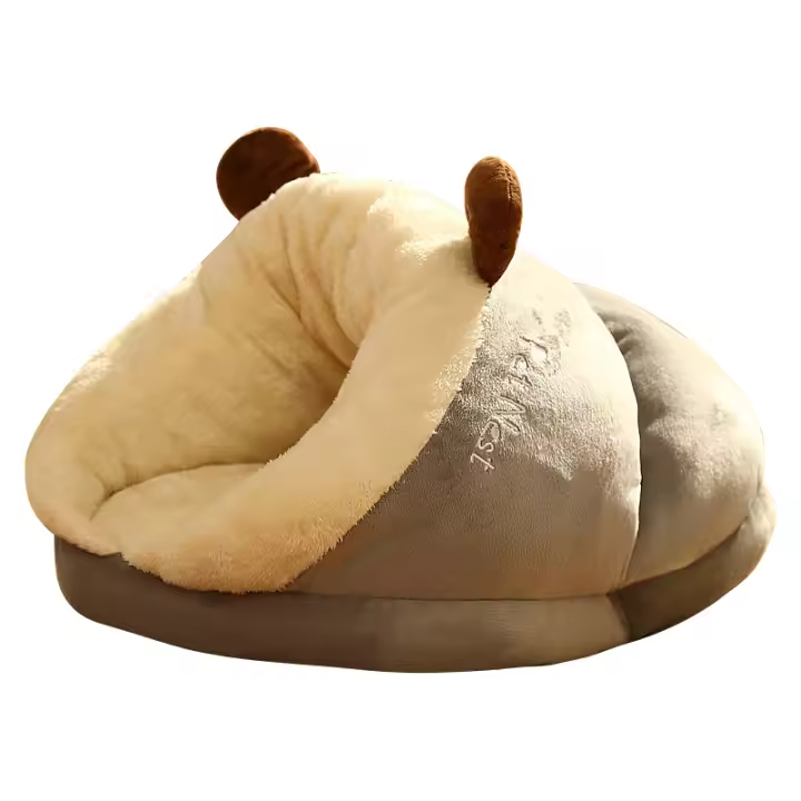 Cama De Gato Caliente Invierno Cojín Suave Y Cómodo Casa De Gato Pequeño Para Perros Cama De Dormir Para Mascotas Tamaño Y Color Variados - 1