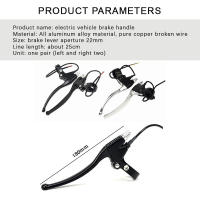 1 Pares De Mandos De Freno De Bicicleta Eléctrica E-bike Con Función De Corte Y Bloqueo Universal Para Vehículos Eléctricos Y Scooters De Electrónica De Consumo - details 3