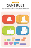 Juego De Rompecabezas Creativo 3D Montessori Para Mesa Tangram Juguetes Educativos De Bloques De Construcción Para Niños Tablero De Juego De Colores Y Formas Regalos Educativos - details 2