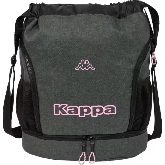 SAFTA  SACO MOCHILA KAPPA "SILVER PINK" - Mochila con Asas Ajustables y Espalda Ergonomica - Mochila con Compartimientos con Cremallera - Mochila Diseño Único y Licencia Oficial By KAPPA "SILVER PINK" - 1