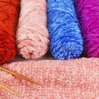 Hilo De Terciopelo Chenille 3mm Grueso Para Tejer Y Crochet Suave Y Suave Para Mantas Bebés Y DIY Gorros Cuellos - details 4