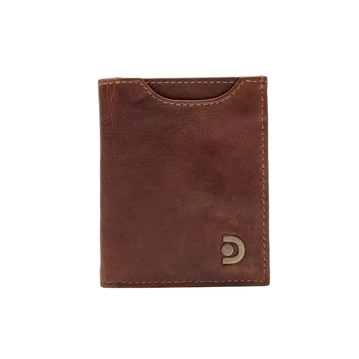 DISCOVERY billetero tarjetero de hombre Ohio con compartimento para billetes y tarjetas en color marrón 100% piel - 1