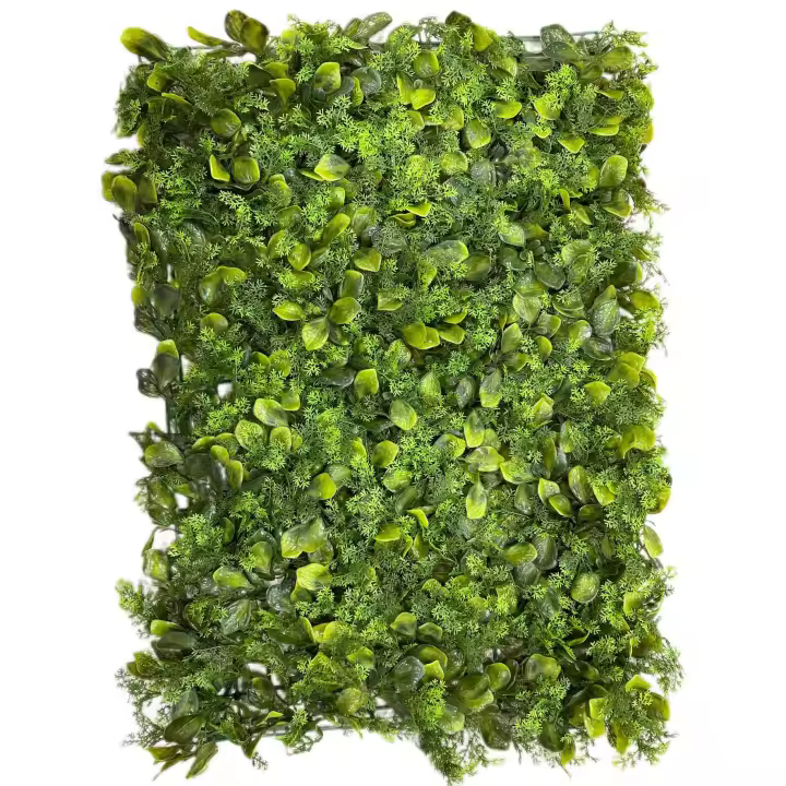 Setos Artificiales Realistas Floral Privacidad Verde Panel de Decoración de Pared 5 MODELOS Césped Simulado para Exterior Alhadilla Valla Falsa Panel Celosía Decoración Pared Medidas 40x60cm - 1