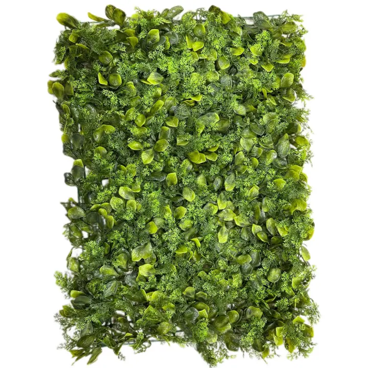 Setos Artificiales Realistas Floral Privacidad Verde Panel de Decoración de Pared 5 MODELOS Césped Simulado para Exterior Alhadilla Valla Falsa Panel Celosía Decoración Pared Medidas 40x60cm - 1