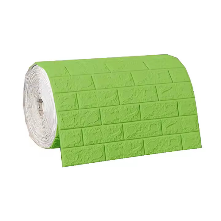 Papel Tapiz 3D De Espuma Suave En Forma De Ladrillo 2 Metros Autoadhesivo Para Decoración De Paredes En Sala De Estar Cocina Baño - 1
