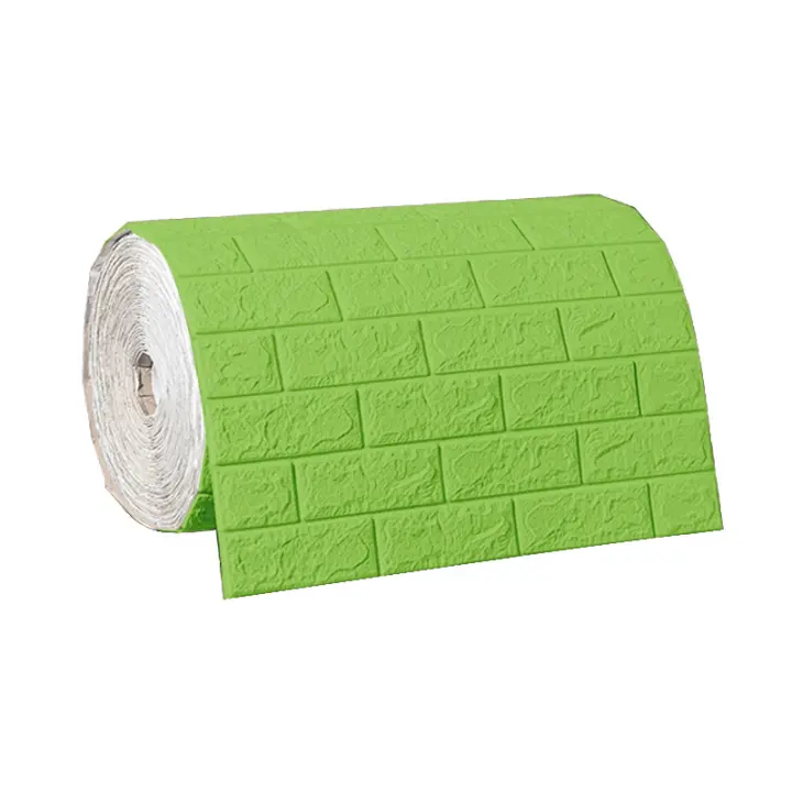 Papel Tapiz 3D De Espuma Suave En Forma De Ladrillo 2 Metros Autoadhesivo Para Decoración De Paredes En Sala De Estar Cocina Baño - 1