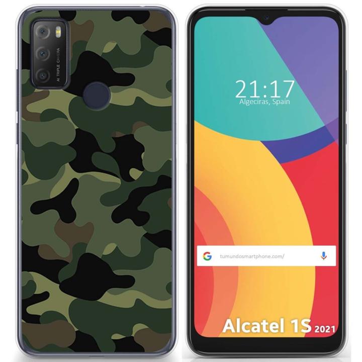 Tumundos Smartphone-Hülle Aus TPU-Silikon Für Alcatel 1S 2021 / 3L 2021 – Schwarz