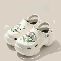 BEVERGREEN Clogs Para Mujer 7CM Plataforma Exterior Impermeable Sandalias De Playa Masajeadoras Negro Diseñador Sandalias Para Verano - details 1