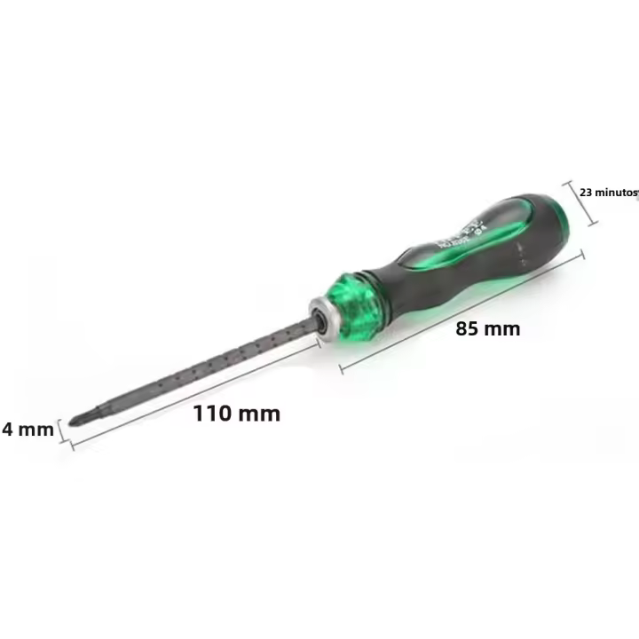 Destornillador Magnético Multifuncional Telescópico Antideslizante Herramienta De Reparación Doméstica Con Mango Y Cabezas De 4/5/6mm - 1