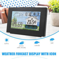 Estación Meteorológica Inalámbrica Con Sensor Pantalla Táctil Colorida Thermómetro Y Higrómetro Alarme Y Calendario - details 4