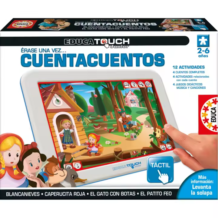 Juego Educa Touch táctil con 4 cuenta cuentos y 12 láminas de actividades (15746) - 1