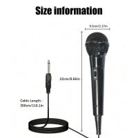 Micrófono Dinámico Con Cable Para Karaoke Y Conferencias Uso Multifuncional Para Presentaciones En KTV Y Cantidades - details 10