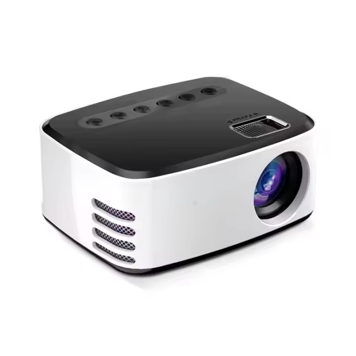Mini Proyector, Proyector Portátil 1080p Compatible con Full HD, Proyector de cine en Casa Al Aire Libre para Phone TIP, Tablet, Computadora Portátil, TV Stick, Gift Para (Blanco) - 1