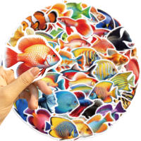 50pcs Pegatinas De Peces Lindos Para Móvil Laptop Luggage Skateboard Material Resistente Al Agua Para Edad Adulta - details 8