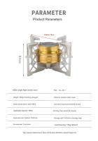 CAMPINGMOON Estufa De Alcohol Portátil Para Camping Y Picnics Equipamiento Pequeño De Exteriores Material De Latón Y Acero Inoxidable - details 3