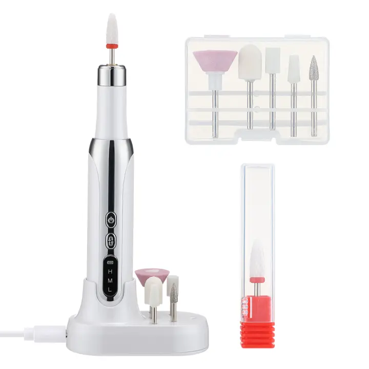 Pulidor de uñas Eléctrico, pulidor Profesional de uñas, eliminación de Pieles Muertas, pluma de lijado de Arte, máquina de manicura - 1