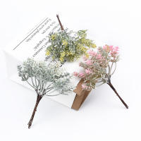 6 Piezas De Flores Artificiales Para Decoración De Hogar Y Bodas Arreglo Floral De Plástico Para Árboles De Navidad Y Vajillas Broche DIY - details 16