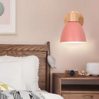Lámpara De Pared Moderna Nórdica De Madera Recargable En 6 Colores Luz Interior Para Sala De Estar Dormitorio Lámpara De Noche E27 - details 2